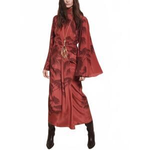 NEW JOHANNA ORTIZ chilled paradise dress in marsala